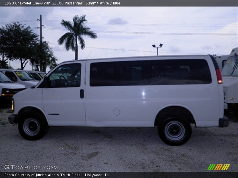 Summit White / Blue 1998 Chevrolet Chevy Van G2500 Passenger