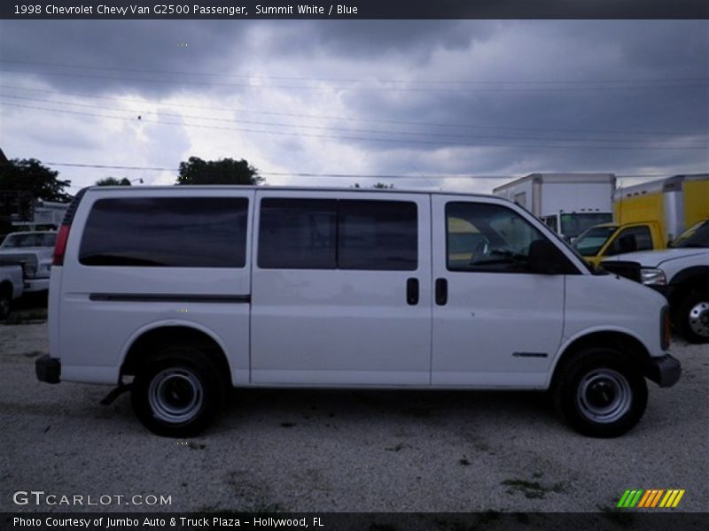 Summit White / Blue 1998 Chevrolet Chevy Van G2500 Passenger