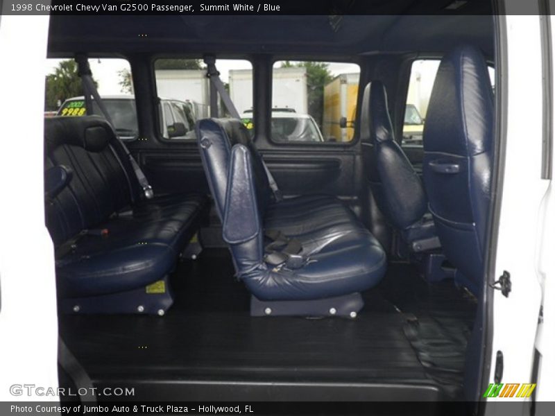 Summit White / Blue 1998 Chevrolet Chevy Van G2500 Passenger