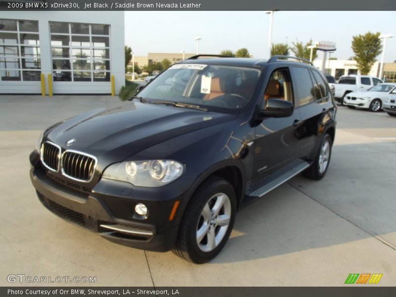 Jet Black / Saddle Brown Nevada Leather 2009 BMW X5 xDrive30i