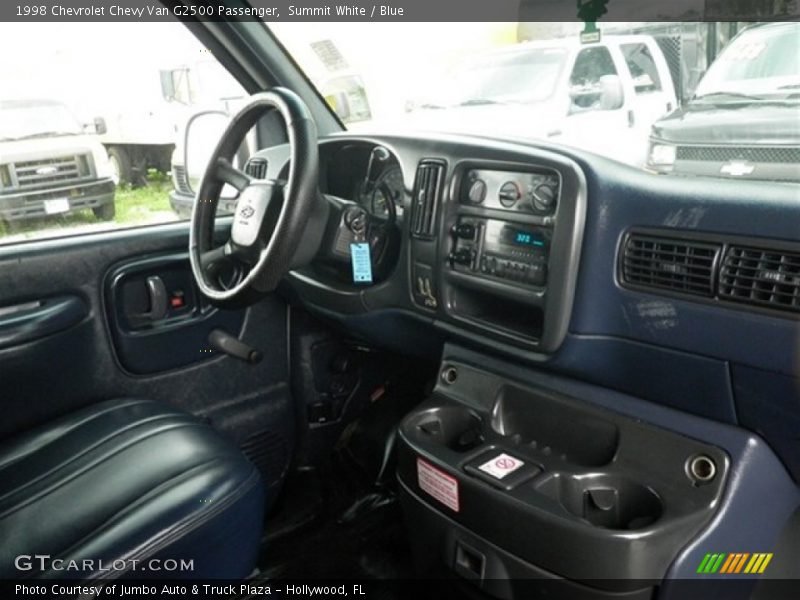 Summit White / Blue 1998 Chevrolet Chevy Van G2500 Passenger