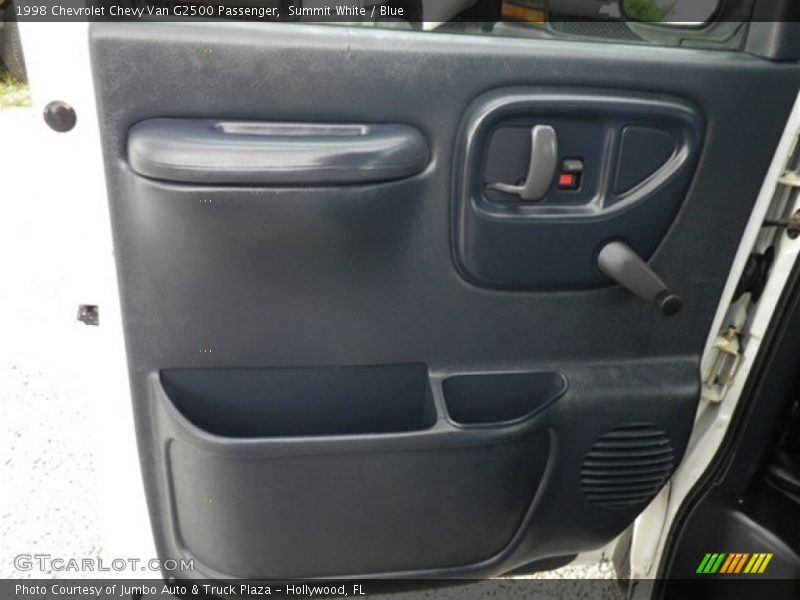 Summit White / Blue 1998 Chevrolet Chevy Van G2500 Passenger