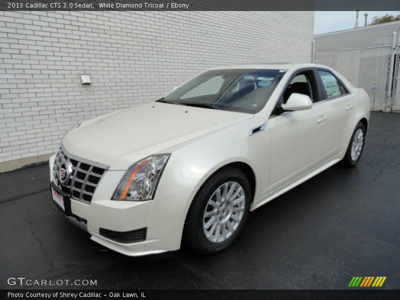 White Diamond Tricoat / Ebony 2013 Cadillac CTS 3.0 Sedan