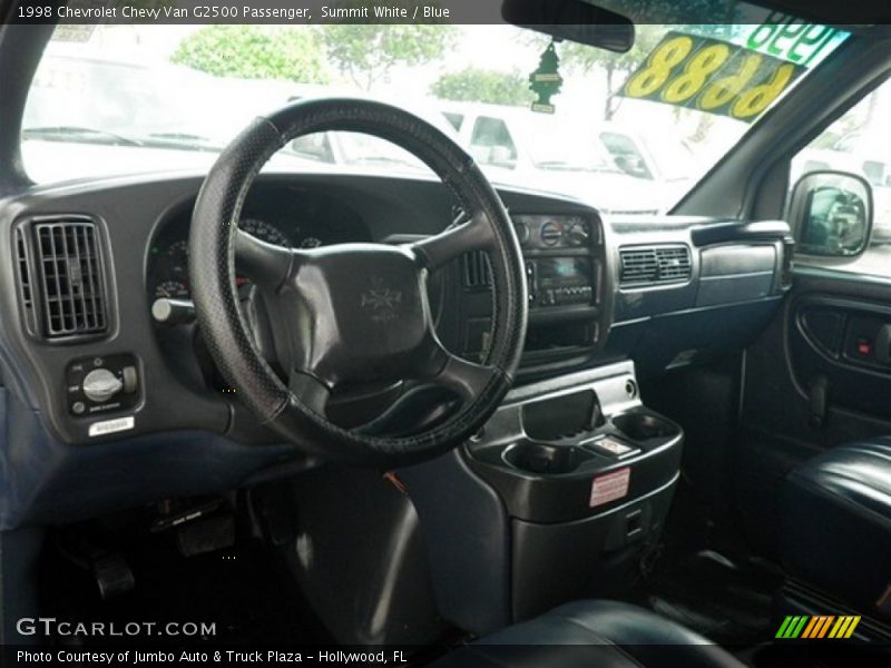 Summit White / Blue 1998 Chevrolet Chevy Van G2500 Passenger