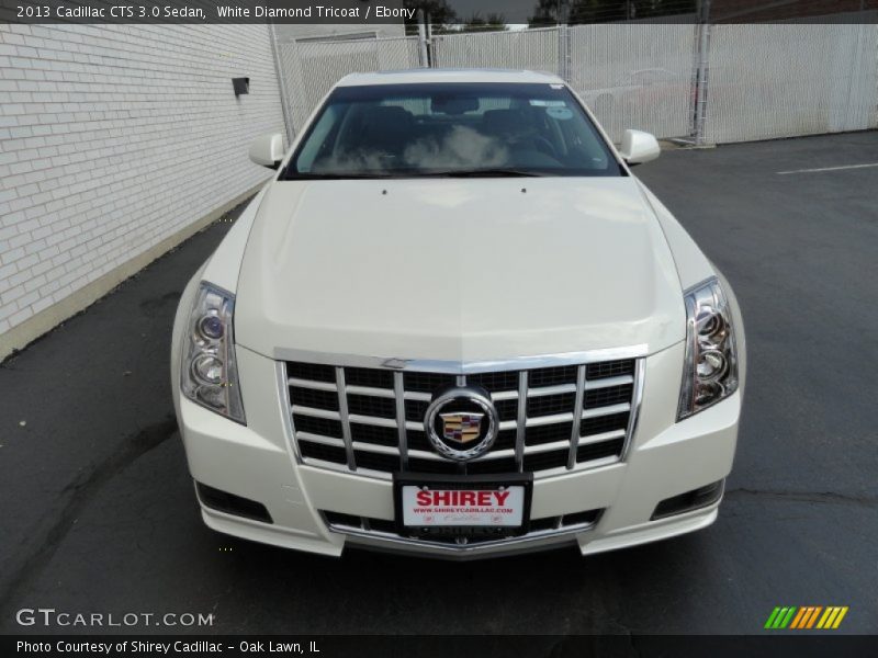 White Diamond Tricoat / Ebony 2013 Cadillac CTS 3.0 Sedan