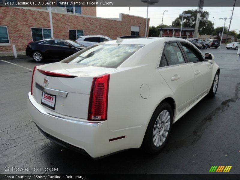 White Diamond Tricoat / Ebony 2013 Cadillac CTS 3.0 Sedan