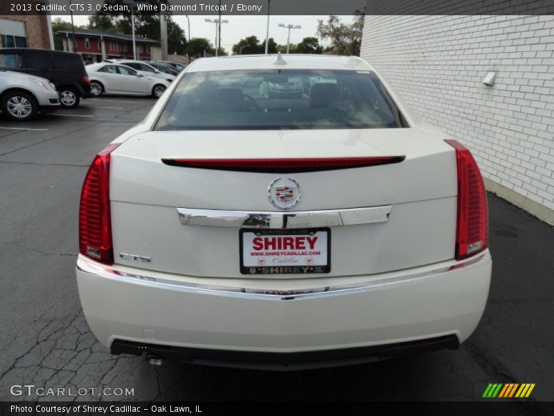 White Diamond Tricoat / Ebony 2013 Cadillac CTS 3.0 Sedan
