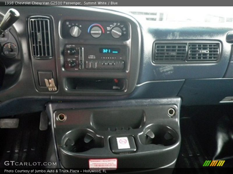 Summit White / Blue 1998 Chevrolet Chevy Van G2500 Passenger