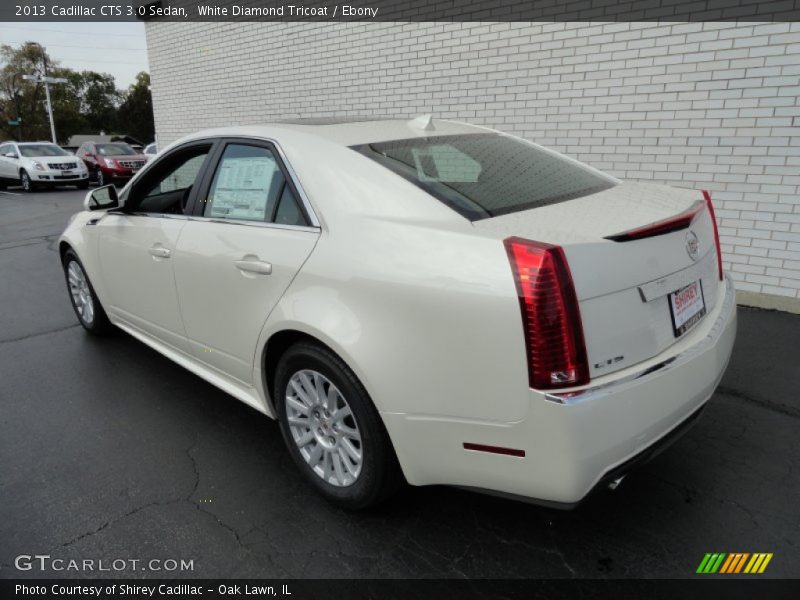 White Diamond Tricoat / Ebony 2013 Cadillac CTS 3.0 Sedan