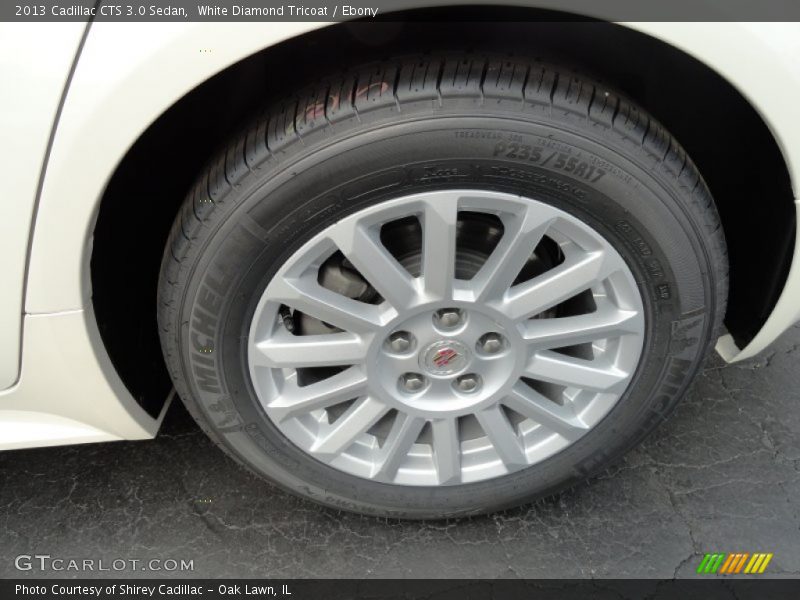 White Diamond Tricoat / Ebony 2013 Cadillac CTS 3.0 Sedan