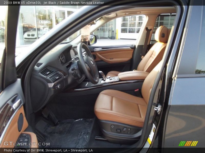 Jet Black / Saddle Brown Nevada Leather 2009 BMW X5 xDrive30i