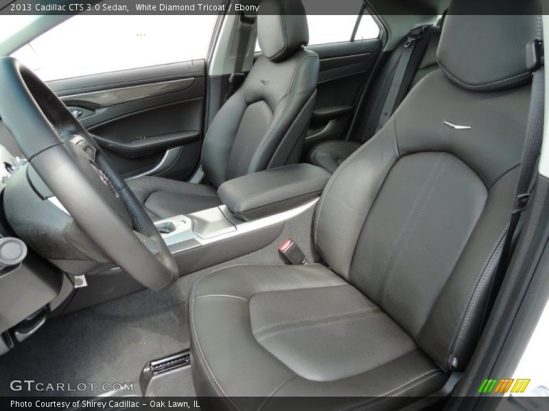 White Diamond Tricoat / Ebony 2013 Cadillac CTS 3.0 Sedan