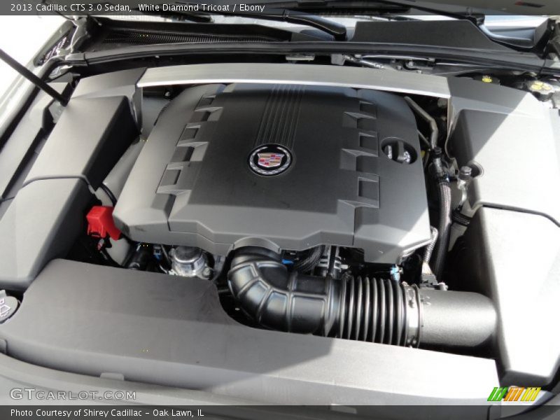 White Diamond Tricoat / Ebony 2013 Cadillac CTS 3.0 Sedan