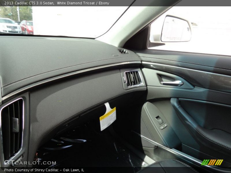 White Diamond Tricoat / Ebony 2013 Cadillac CTS 3.0 Sedan