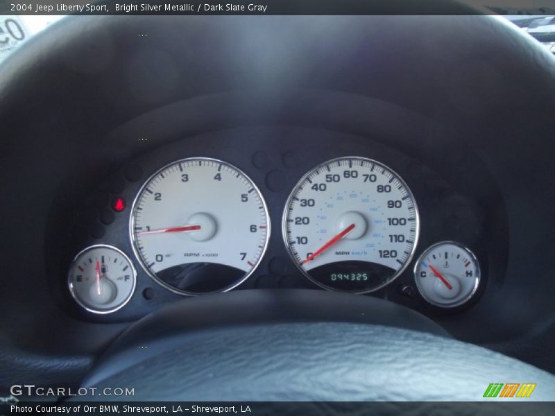 Bright Silver Metallic / Dark Slate Gray 2004 Jeep Liberty Sport