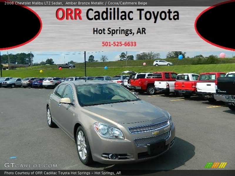 Amber Bronze Metallic / Cocoa/Cashmere Beige 2008 Chevrolet Malibu LTZ Sedan