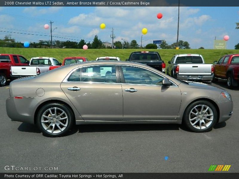 Amber Bronze Metallic / Cocoa/Cashmere Beige 2008 Chevrolet Malibu LTZ Sedan