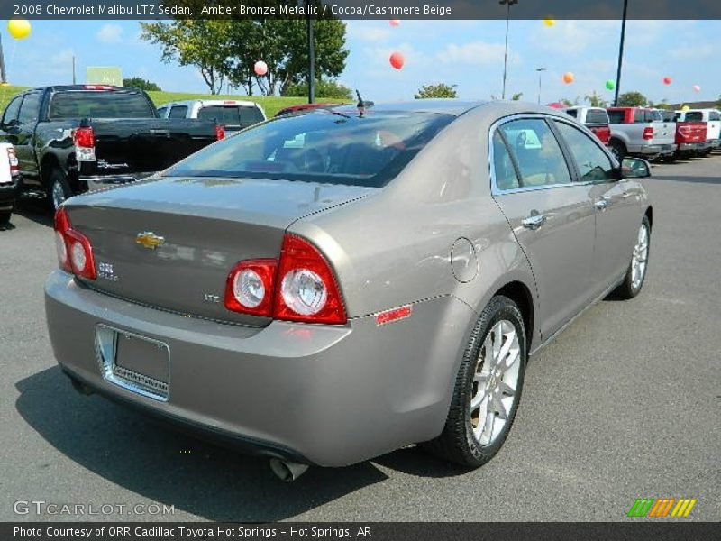 Amber Bronze Metallic / Cocoa/Cashmere Beige 2008 Chevrolet Malibu LTZ Sedan
