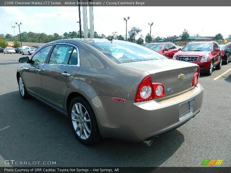 Amber Bronze Metallic / Cocoa/Cashmere Beige 2008 Chevrolet Malibu LTZ Sedan