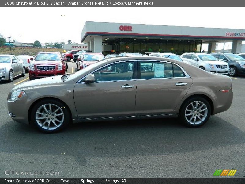 Amber Bronze Metallic / Cocoa/Cashmere Beige 2008 Chevrolet Malibu LTZ Sedan