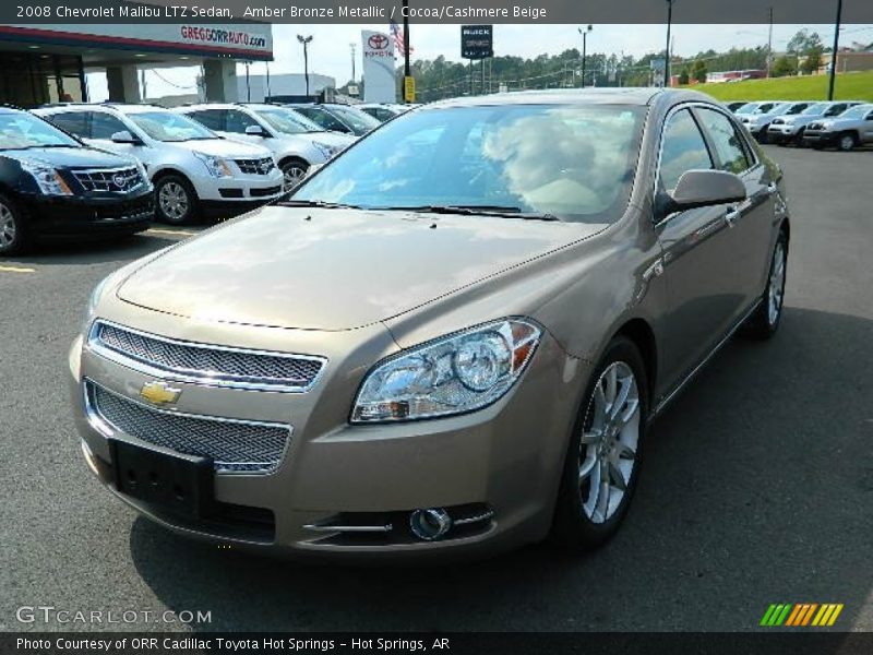 Amber Bronze Metallic / Cocoa/Cashmere Beige 2008 Chevrolet Malibu LTZ Sedan