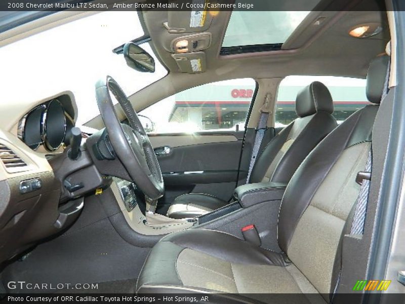 Amber Bronze Metallic / Cocoa/Cashmere Beige 2008 Chevrolet Malibu LTZ Sedan