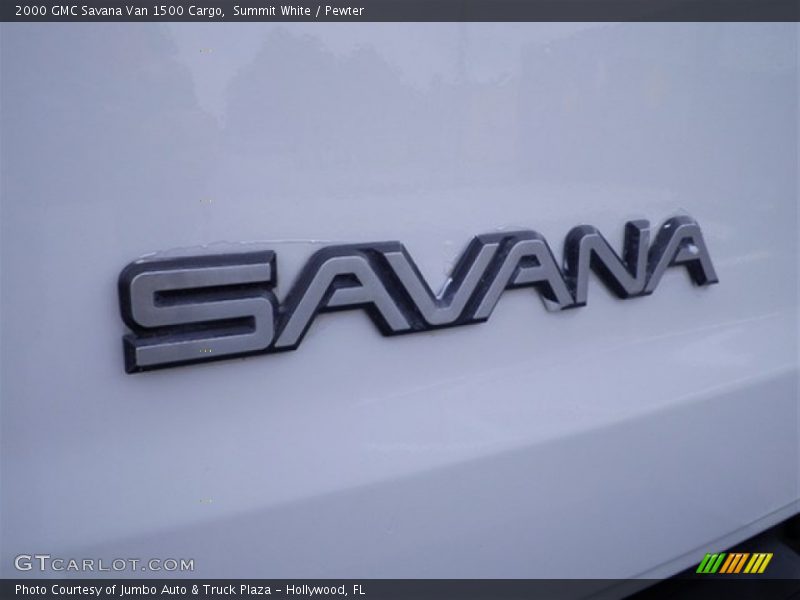 Summit White / Pewter 2000 GMC Savana Van 1500 Cargo