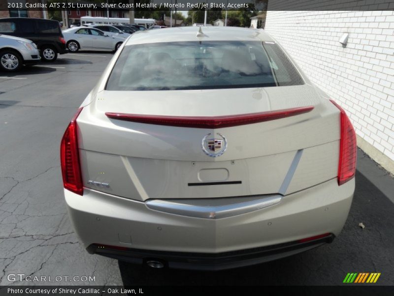 Silver Coast Metallic / Morello Red/Jet Black Accents 2013 Cadillac ATS 2.5L Luxury