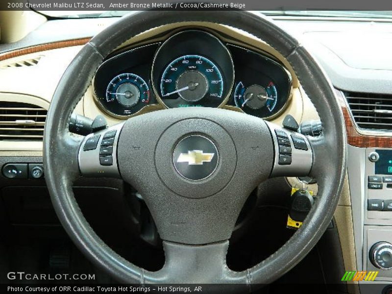 Amber Bronze Metallic / Cocoa/Cashmere Beige 2008 Chevrolet Malibu LTZ Sedan