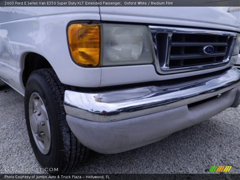 Oxford White / Medium Flint 2003 Ford E Series Van E350 Super Duty XLT Extended Passenger