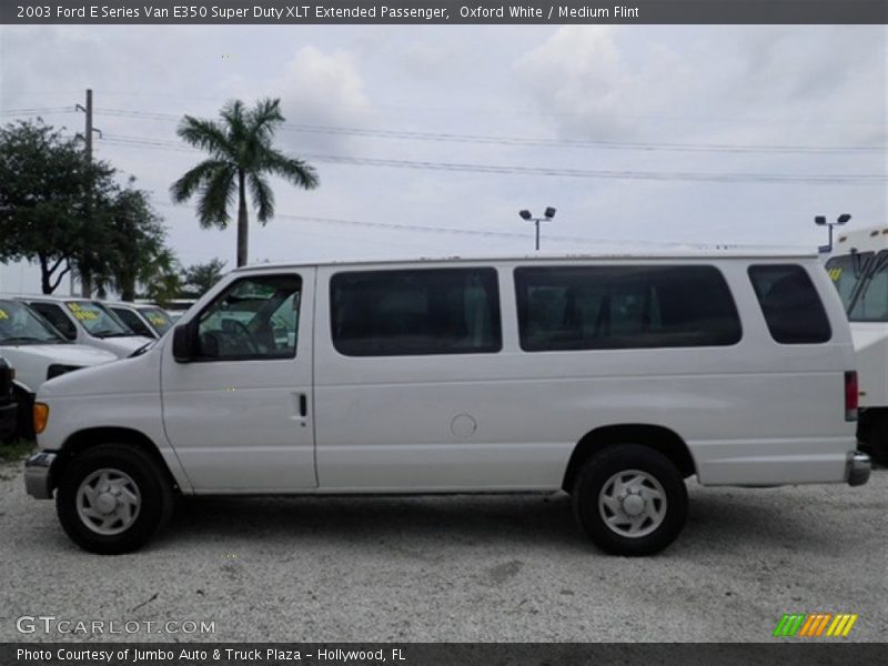 Oxford White / Medium Flint 2003 Ford E Series Van E350 Super Duty XLT Extended Passenger