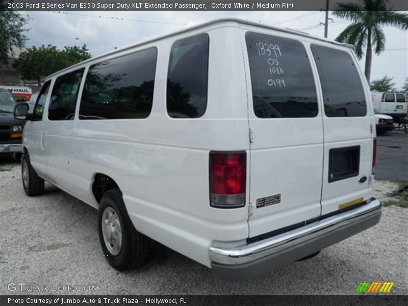 Oxford White / Medium Flint 2003 Ford E Series Van E350 Super Duty XLT Extended Passenger