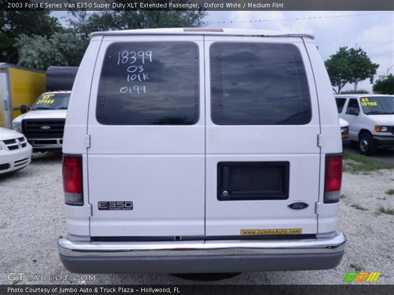 Oxford White / Medium Flint 2003 Ford E Series Van E350 Super Duty XLT Extended Passenger