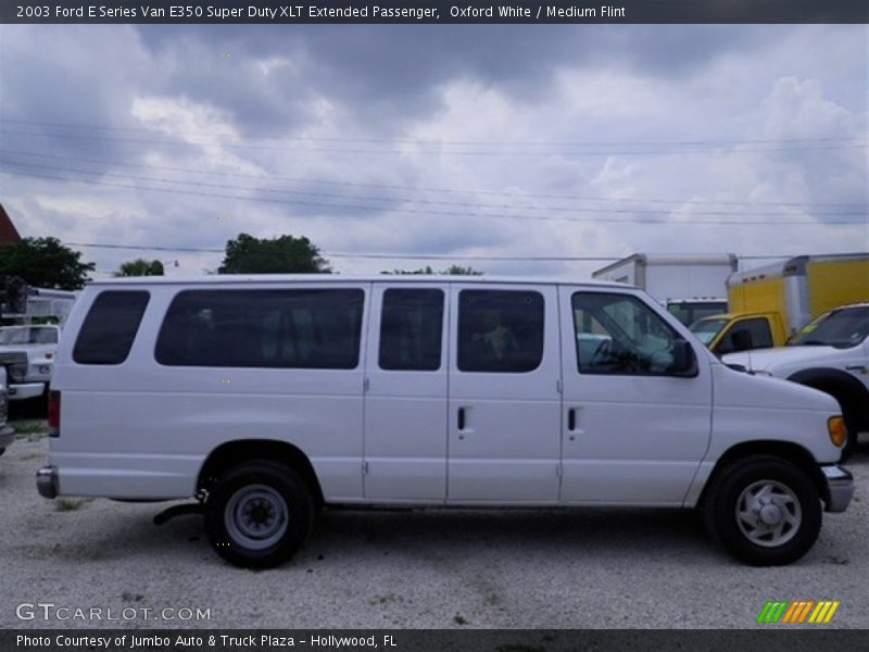Oxford White / Medium Flint 2003 Ford E Series Van E350 Super Duty XLT Extended Passenger