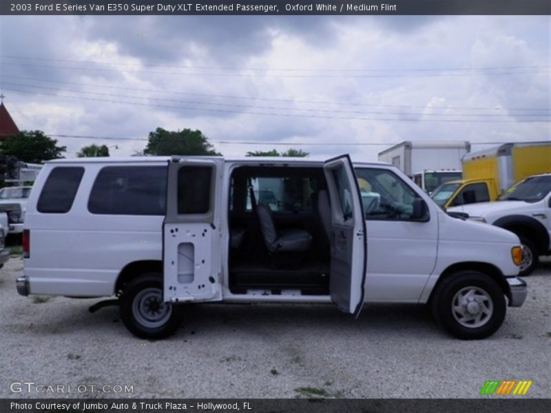 Oxford White / Medium Flint 2003 Ford E Series Van E350 Super Duty XLT Extended Passenger