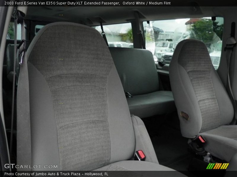 Oxford White / Medium Flint 2003 Ford E Series Van E350 Super Duty XLT Extended Passenger
