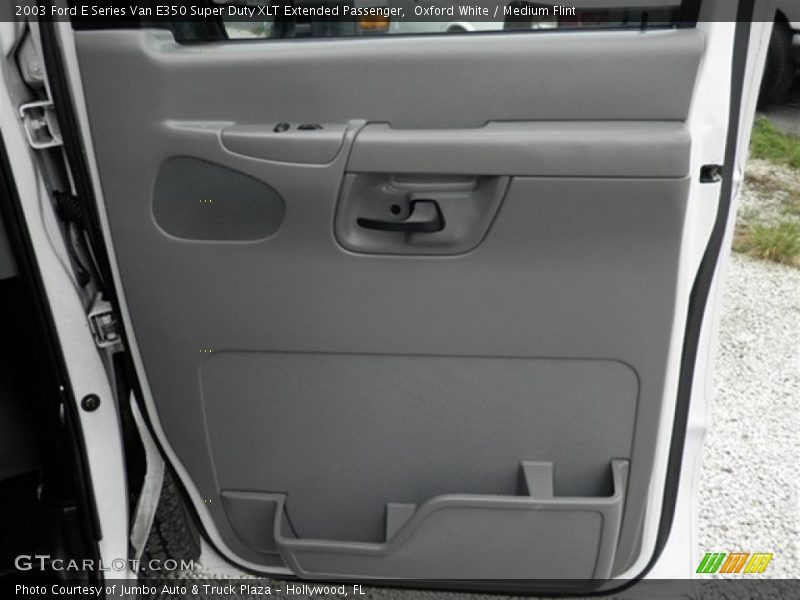 Oxford White / Medium Flint 2003 Ford E Series Van E350 Super Duty XLT Extended Passenger