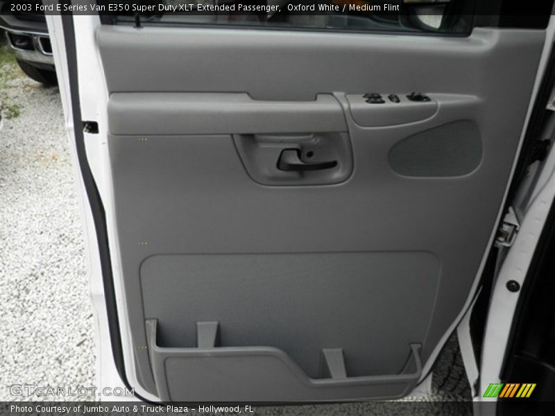 Oxford White / Medium Flint 2003 Ford E Series Van E350 Super Duty XLT Extended Passenger