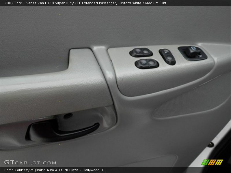 Oxford White / Medium Flint 2003 Ford E Series Van E350 Super Duty XLT Extended Passenger