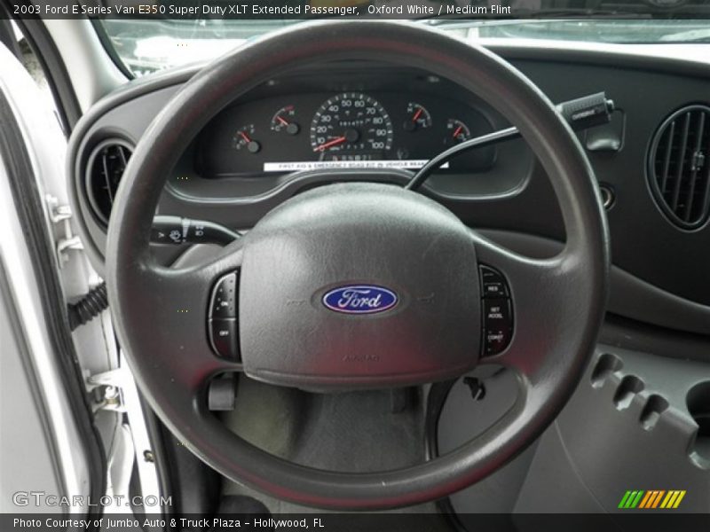 Oxford White / Medium Flint 2003 Ford E Series Van E350 Super Duty XLT Extended Passenger