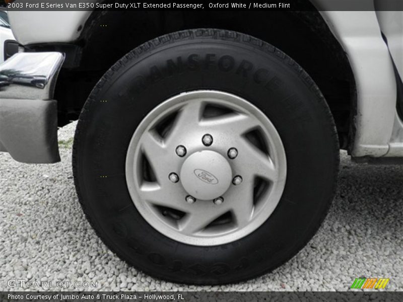Oxford White / Medium Flint 2003 Ford E Series Van E350 Super Duty XLT Extended Passenger