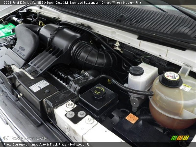 Oxford White / Medium Flint 2003 Ford E Series Van E350 Super Duty XLT Extended Passenger