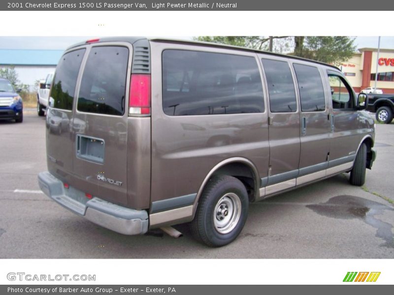 Light Pewter Metallic / Neutral 2001 Chevrolet Express 1500 LS Passenger Van