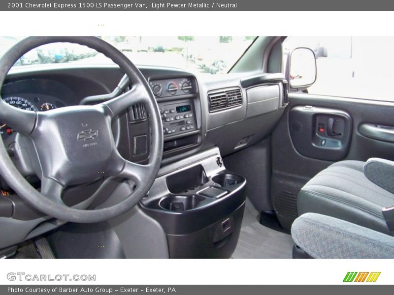 Light Pewter Metallic / Neutral 2001 Chevrolet Express 1500 LS Passenger Van