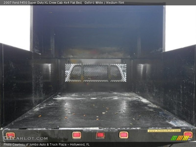 Oxford White / Medium Flint 2007 Ford F450 Super Duty XL Crew Cab 4x4 Flat Bed