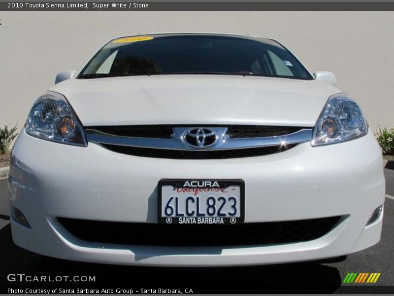 Super White / Stone 2010 Toyota Sienna Limited