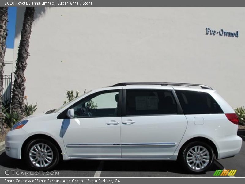 Super White / Stone 2010 Toyota Sienna Limited