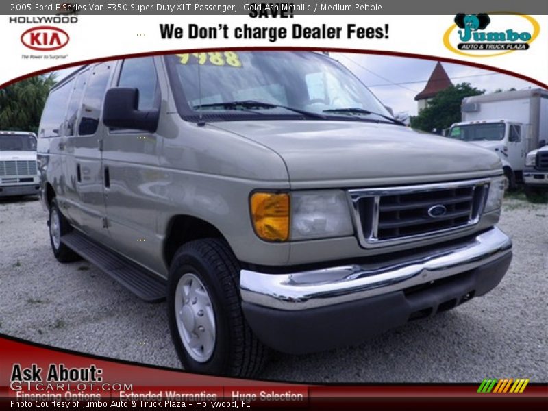 Gold Ash Metallic / Medium Pebble 2005 Ford E Series Van E350 Super Duty XLT Passenger
