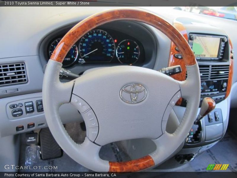 Super White / Stone 2010 Toyota Sienna Limited