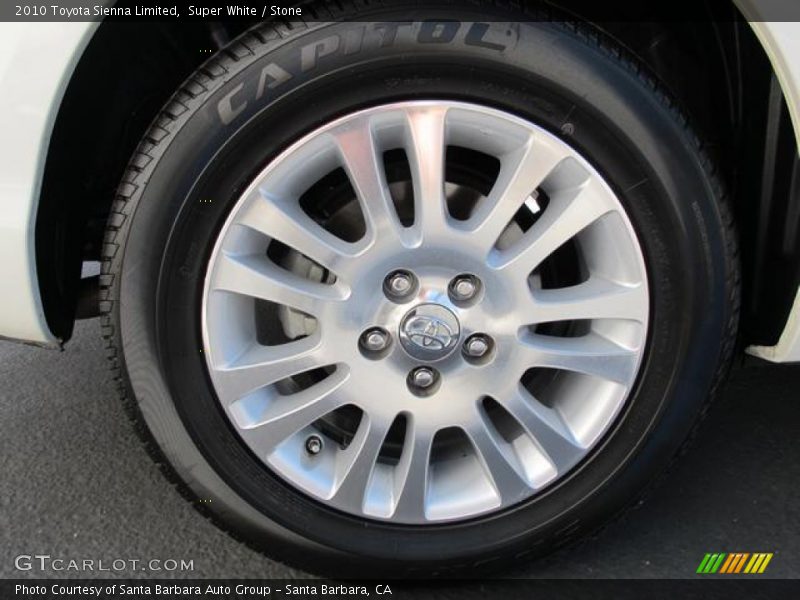 Super White / Stone 2010 Toyota Sienna Limited